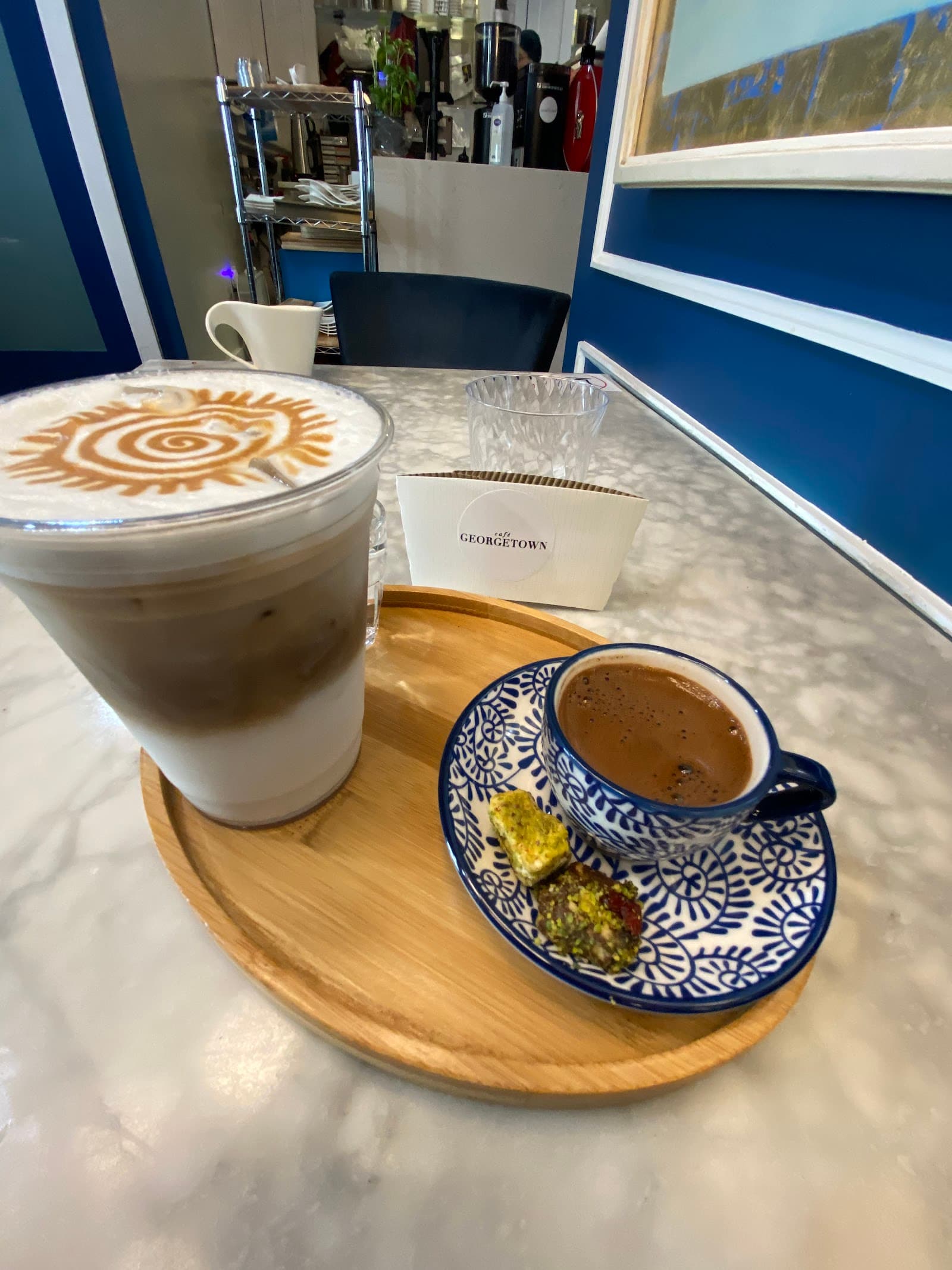 Turkish pastries and baklava at Café Georgetown Georgetown DC